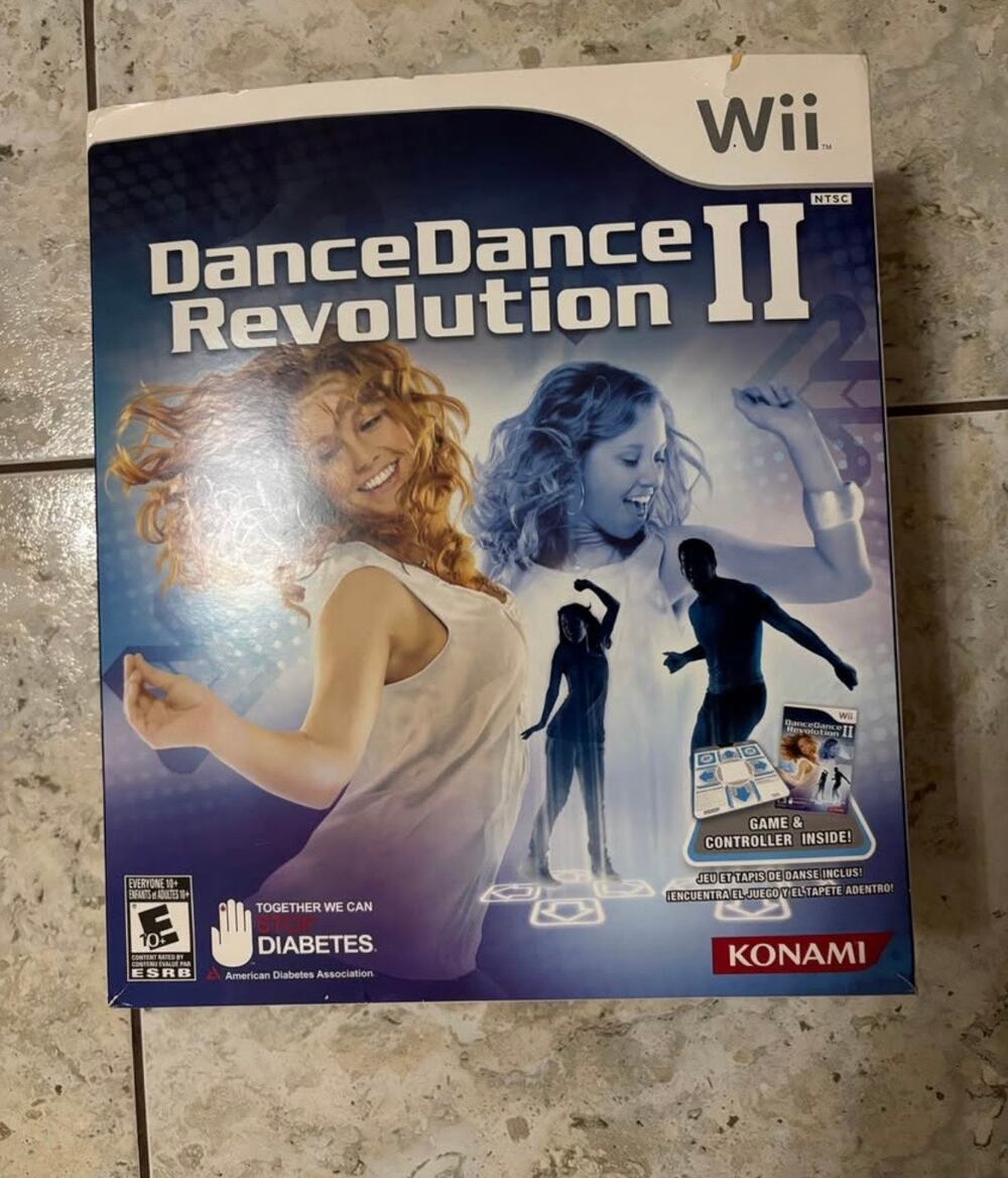 Nintendo Wii Dance Dance Revolution II New in Box Lot Bundle Mat Pad Game NIB